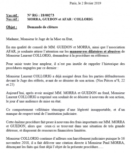 Lettre 2 février 2019 De Gayardon au JME