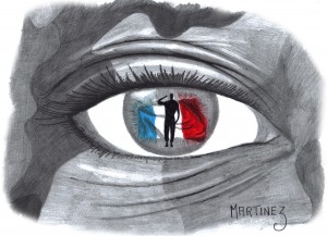 Dans les yeux du soldat armed